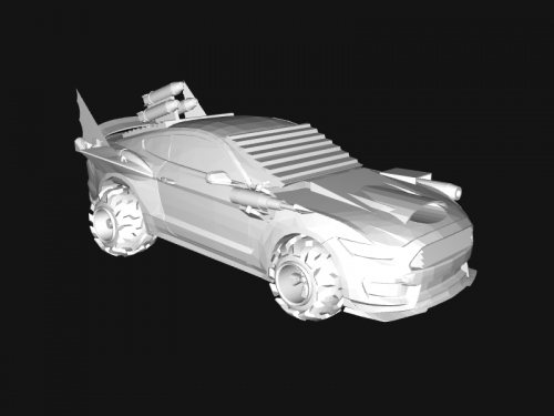 mustang batmobile Toys Machinery 3D print model - Mito3D