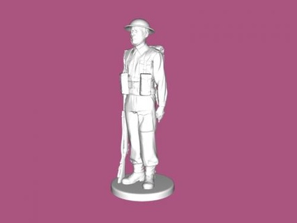 británico soldado juguetes personas 3d print model - Mito3D