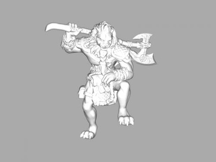 lion barbarian Toys Games 3d print model - Mito3D