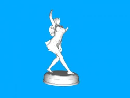 dancing nymph Toys People 3d print model - Mito3D
