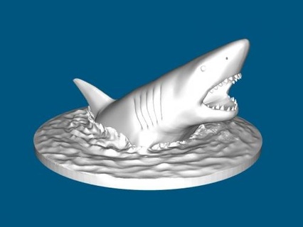 Riese Hai Spielzeuge Tiere 3d print model - Mito3D