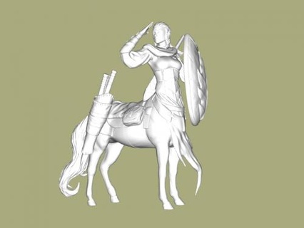 centaure fille jouets Jeux 3d print model - Mito3D
