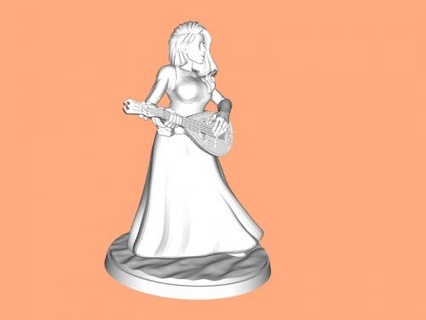muscular bard Toys People 3d print model - Mito3D