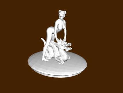 girl dragon Toys People 3d print model - Mito3D