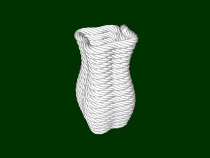 rope vase Home Interior 3d print model - Mito3D