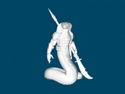 armé serpent jouets Jeux 3d print model - Mito3D