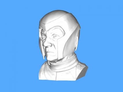 magneto cabeza Arte escultura 3d print model - Mito3D