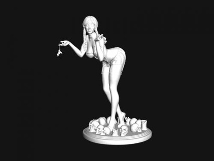 Mercredi Addams statuette jouets Films 3d print model - Mito3D