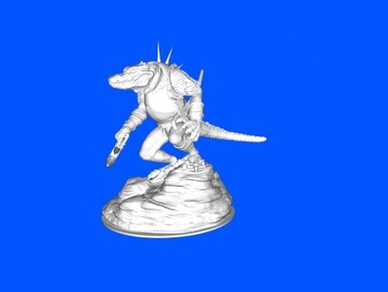 croco guerrier jouets Jeux 3d print model - Mito3D
