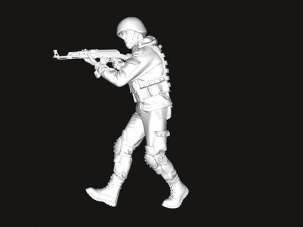 caminando soldado juguetes personas 3d print model - Mito3D