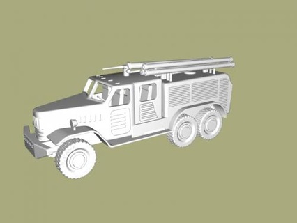 zil fire truck Toys Machinery 3d print model - Mito3D