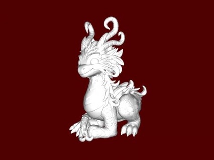 young dragon Toys Cartoons 3d print model - Mito3D