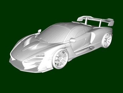 McLaren senna juguetes maquinaria 3d print model - Mito3D