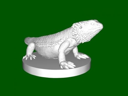 bearded dragon Toys Animals 3d print model - Mito3D