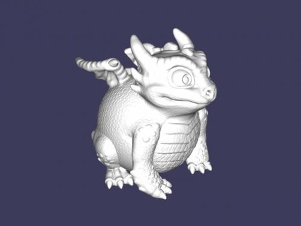 Grasso Drago giocattoli animali 3d print model - Mito3D