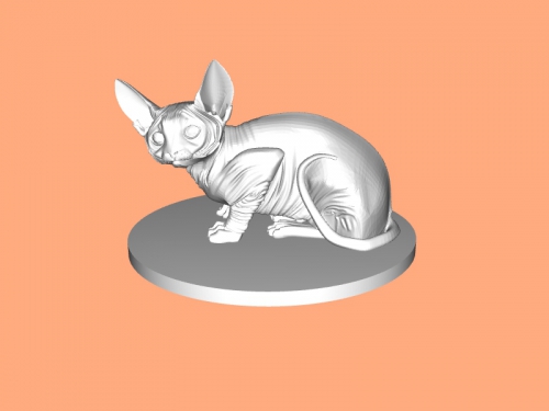 sphynx kitten Toys Animals 3D print model - Mito3D