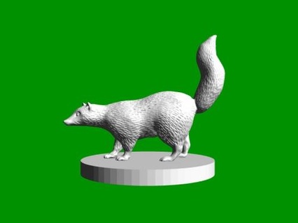 Skunk Spielzeuge Tiere 3d print model - Mito3D