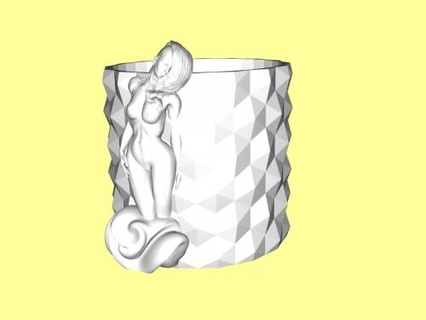 menina caneca casa cozinha 3d print model - Mito3D