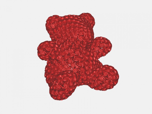 urso rosas brinquedos animais 3D print model - Mito3D