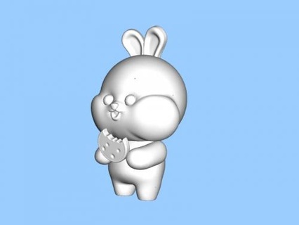 tavşan kurabiye oyuncaklar hayvanlar 3d print model - Mito3D