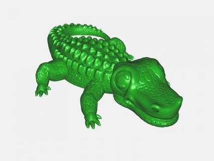 Kroko Spielzeuge Tiere 3d print model - Mito3D