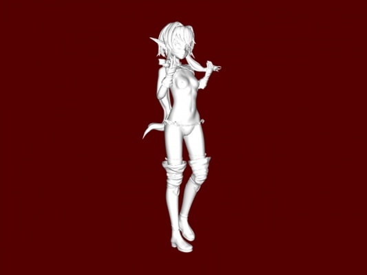 elfique assassin jouets jeux 3d print model - Mito3D