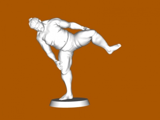 sumo fighter toys people 3d print model - Mito3D