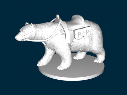 polar bear harness toys animals 3d print model - Mito3D