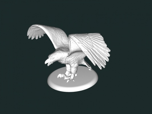águila figurilla juguetes animales 3d print model - Mito3D