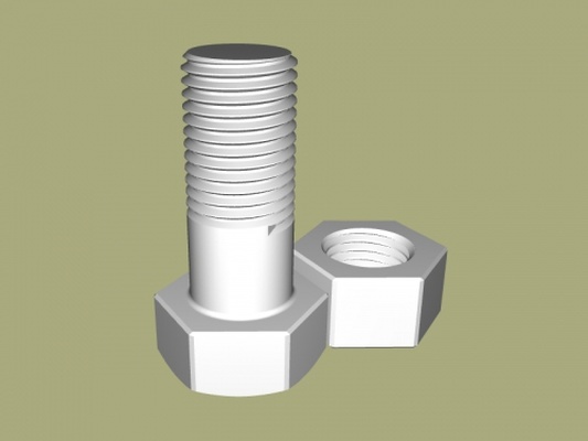 cıvata fındık ev aksesuarlar 3d print model - Mito3D