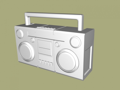 boombox giocattoli macchinari 3D print model - Mito3D