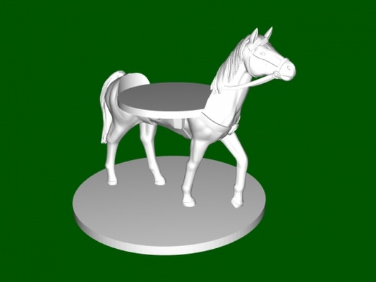 cavallo in piedi casa accessori 3d print model - Mito3D