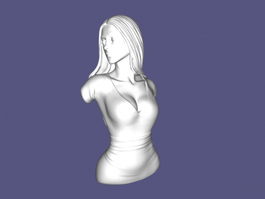 gekleidet frau kunst skulptur 3d print model - Mito3D