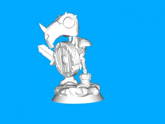 skeleton rat warrior toys games 3d print model - Mito3D