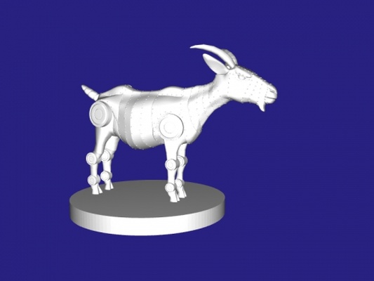 steel goat toys animals 3d print model - Mito3D