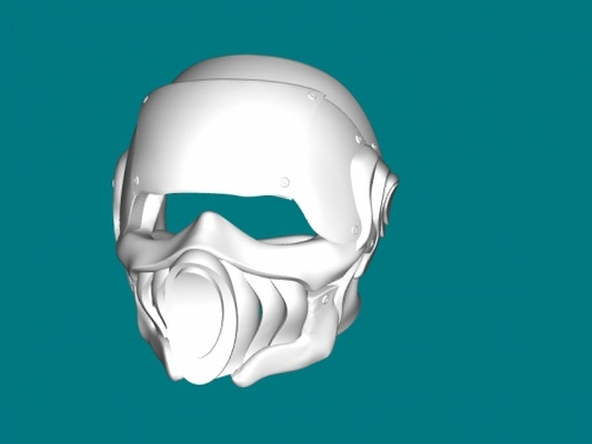 caer estilo máscara moda accesorios 3d print model - Mito3D