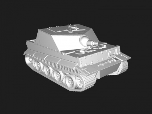 sturmpanzer toys machinery 3d print model - Mito3D