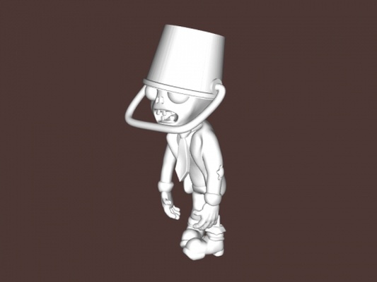 buckethead zombie giocattoli giochi 3d print model - Mito3D