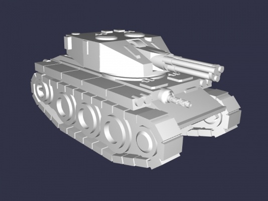 ultra light tank toys machinery 3d print model - Mito3D