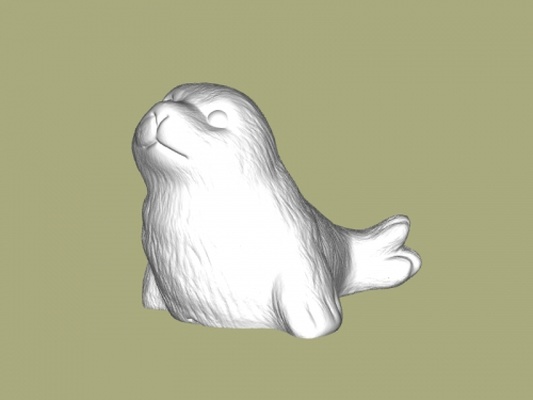 cute seal toys animals 3d print model - Mito3D
