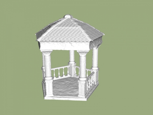 greco gazebo arte architettura 3D print model - Mito3D