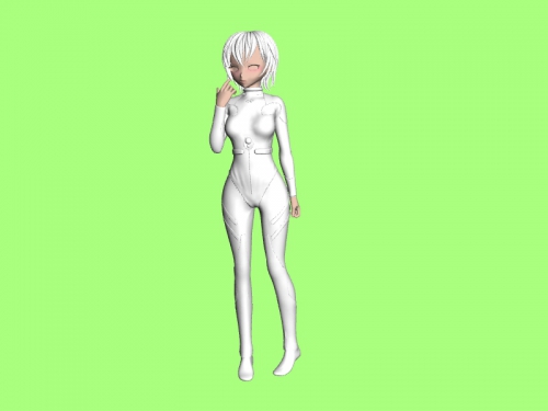 rei ayanami obj brinquedos desenhos animados 3D print model - Mito3D