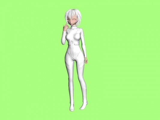 rei ayanami obj jouets dessins animés 3d print model - Mito3D