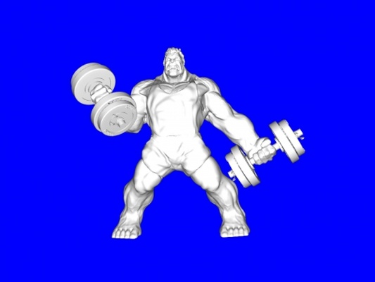 hulk athlete obj toys films 3d print model - Mito3D