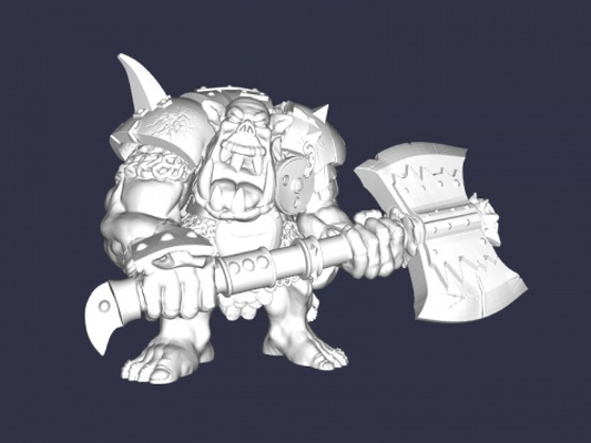 ork boss spielzeuge spiele 3d print model - Mito3D