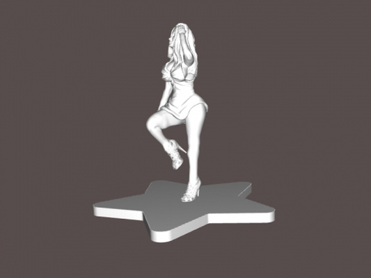 poser ragazza giocattoli 3d print model - Mito3D