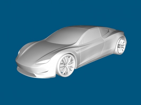 2020 tesla roadster spielzeuge maschinen 3d print model - Mito3D