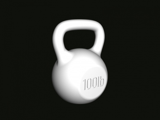 kettlebellkeychain fashion accessories 3d print model - Mito3D