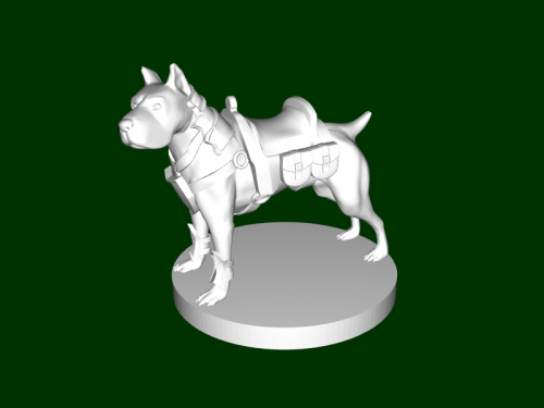 sellé pitbull jouets animaux 3D print model - Mito3D