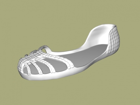 simple sandals fashion shoes 3d print model - Mito3D